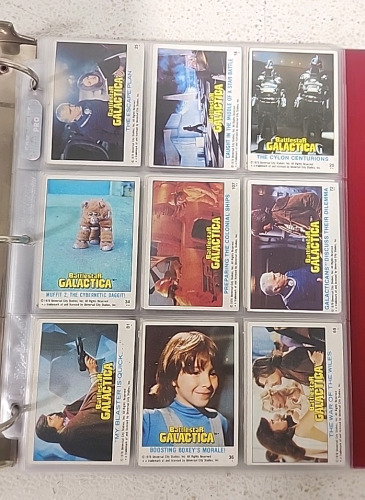 (1) Binder Of (98) 1978 Battlestar Galactica Collectible Trading Cards