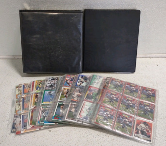 Mixed Football Player Cards (feat. Neal Anderson, Randall Cunningham, Art Monk (2) Binder of Season Ticket Football Player Cards w/ Regulars