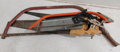 (6) Hand Saw - Hacksaw - Tree Saw - Wood Saw