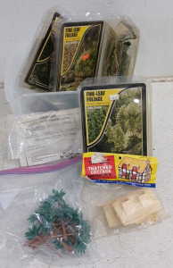 (1) Scenery / Model Foliage - Trees - Thatched Cottage Construction Kit and More!