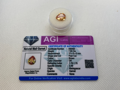 Mali Brown and Amber Garnet Madagascar Gemstone