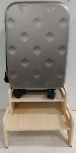 (1) Wemge Sabre Luggage (1) Multifunctional Two Step Stools With Safety Non-Slip Grip Pads