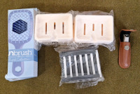 (1) Bathroom Makeup Organizer, (5) 8-Packs Of Aurkath Hair Claw Clips, (1) Hairbrush & More - 4