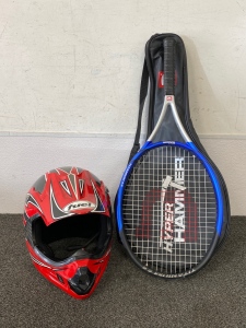 Wilson Racket and Fuel XL Helmet