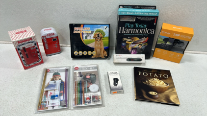 (1) Wireless Dog Fence (1) Road Cam (1) Learn How To Knit & Learn How To Crochet And More!!