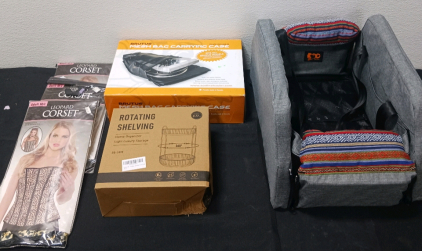 (1) Brutus Mesh Bag Carrying Case (1) Dog Car Seat And More
