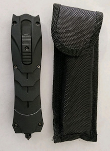 Benchmade Carbon Fiber Spring Action Knife W/ Sheath