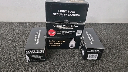(1) Set of 5 Light Bulb Security Cameras