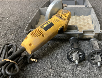DEWALT CORDED ANGLE GRINDER. (TESTED DOES WORK).