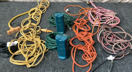 (6) VARIETY IF EXTENSION CORDS.