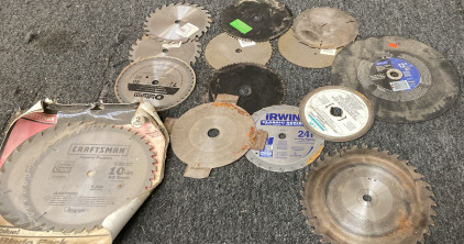 (15) CARIETY OF SAW BLADES.