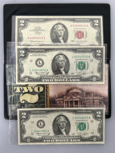 Vintage 2$ Bills