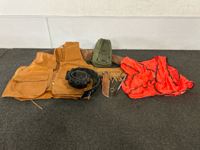 Leather Knife Sheath, Rifle Covers/Cases, Hunting Vest, Ammo Belt and More