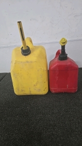 (1) 5 Gallon Gas Can (1) 2 Gallon Gas Can