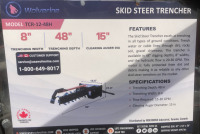 New 2024 Wolverine Full Sized Skid Steer Trencher Model: TCR-12-48H - 5