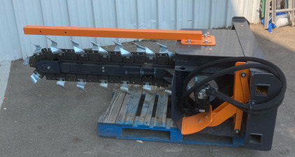 New 2023 Wolverine Hydraulic Trencher, for Full Size Skid Steer Model: TCR-12-48H