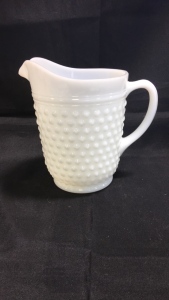 Anchor Hocking Hobnail Milk Glass Pitcher