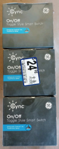 (3) Cync On/Off Toggle Style Smart Switch