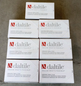 (7) Boxes of 4"x6" Bright White Ceramic Wall Tile (r4)