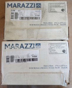 (2) Boxes of Marazzi Tono Shade Wall Tile 10cmx10cm (r3)