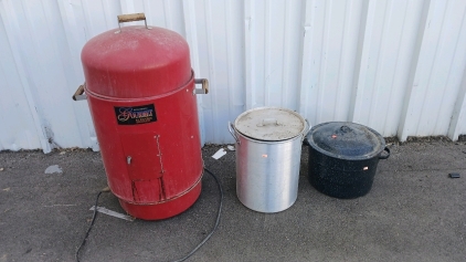 Gourmet Electric Smoker, Aluminum Pot and Canning Pot