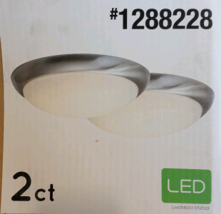 (2) Project Source LED Flush mount Ceiling Lights