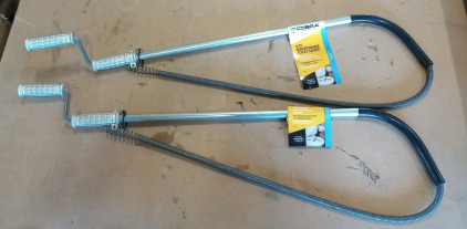 (2) Cobra Tools 3 Foot Toilet Augers (Perch)