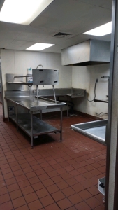 Dish Washing Room w/ Everything Inside, Shelves, Exhaust Hood And Exhaust Fan