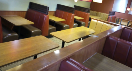 (7) Dining Booths Including Tables & Chairs