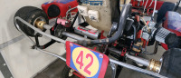 Track Built Go Kart, Fire Suit, Helmet, Shoes, Neck Braces And Extra Tires And Work Stand- Track Ready! - 6