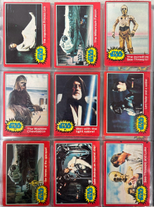 (1) Binder of (90) 1977 Topps Star Wars Red Series 2 Collectible Cards