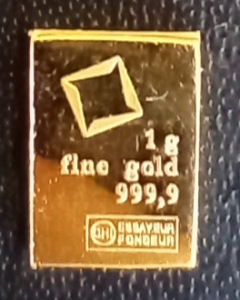 1 Gram Fine Gold 999,9 Essayer Fonduer