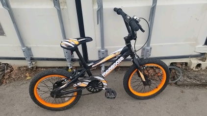 16" Mongoose Black/Orange Bike