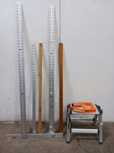 T-Square Step Stool & Measuring Sticks