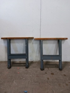 (2) Metal Framed Sawhorses