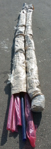(10) Purple Plastic Piping 2"x15' 17"
