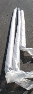 (2) Clear 20 Foot 4" Piping (1) Clear 171 Inch 4" Pipe
