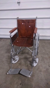 Everest & Jennings USA (Brown) Leather Wheelchair