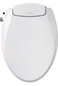 Brondell Swash Ecoseat Bidet Toilet Seat Ambient Temp Round (r5)