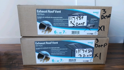 2) Exhaust Roof Vent ABS Plastic 6or7inch (capybara)