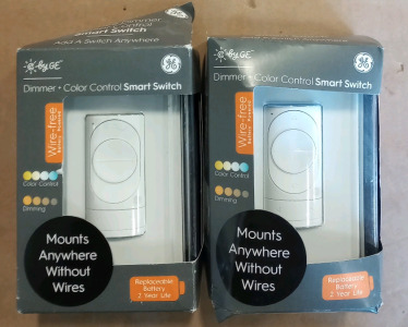 (2) General Electric Dimmer+Color Control Smart Switch