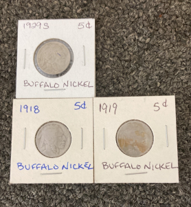 Buffalo Nickels (3)