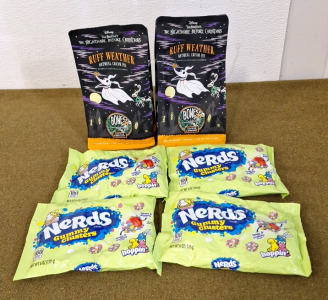 (2) 12-Oz Bags Of Bones Coffee, Ruff Weather & (4) 6-Oz Bags Of Nerds Gummy Clusters