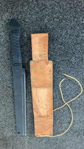 18” Machete With Leather Sheath