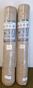(2) AgFabric, Natural Burlap Rolls 5.3'W x 25'L