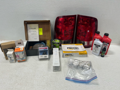 (1) Tail light assembly (1) Dirtbike clutch cover and more!!
