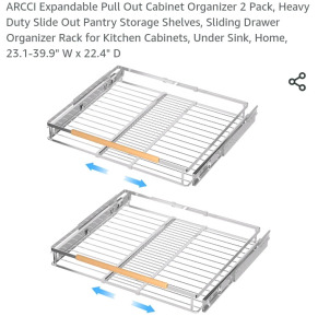 Expandable Pullout Cabinet Orginizer