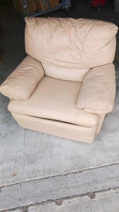 Beige Leather Chair