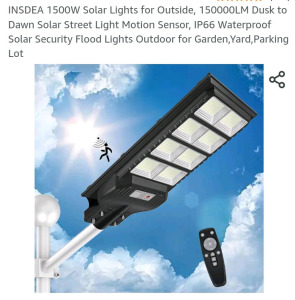 (1) Solar Street Light (1) Squeeze Mop And Bucket System