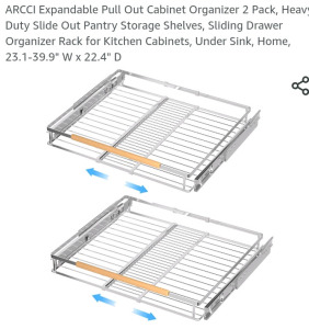 Expandable Pullout Cabinet Orginizer